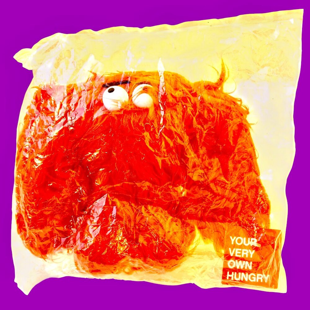 Weight Watchers Hunger Plush Orange Stuffed Hungry Monster Promo Toy 6” Rare New